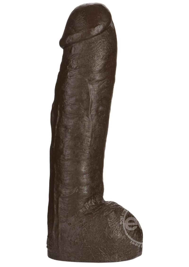 Vac-U-Lock Realistic Hung Dildo 12in - Black