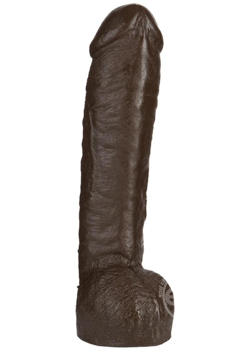 Vac-U-Lock Realistic Hung Dildo 12in - Black
