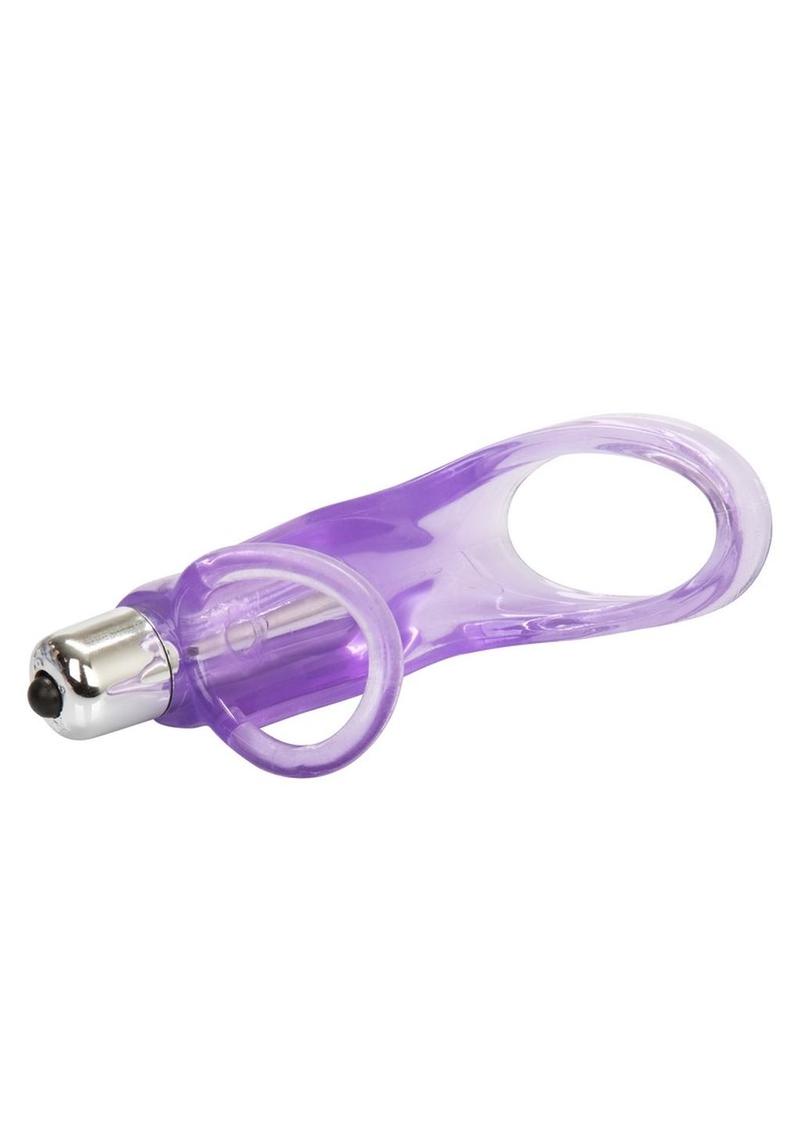 Intimate Pleasure Ring Vibrating Cock Ring - Purple