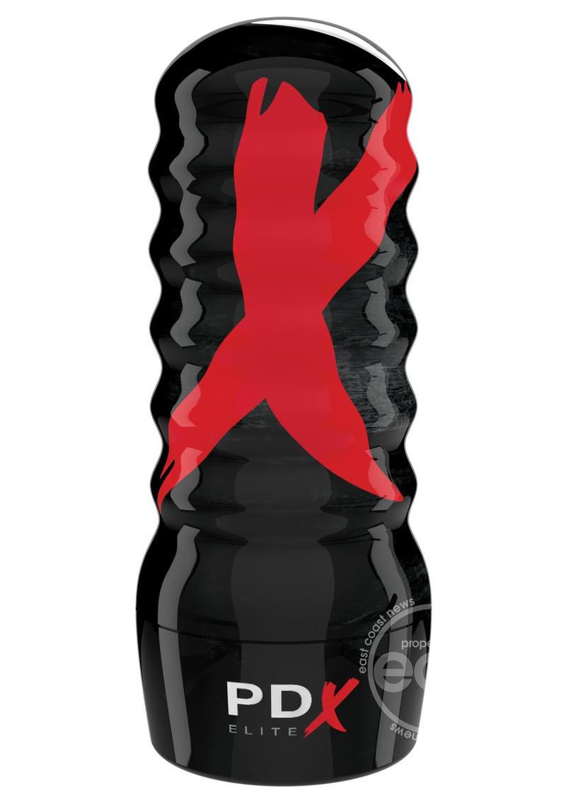 Pipedream Extreme Elite Ass-Gasm Vibrating Kit Masturbator with Bullets - Pussy - Vanilla/Black
