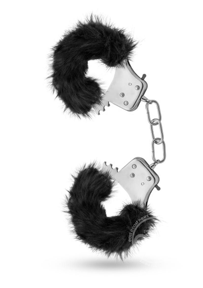 Temptasia Plush Fur Cuffs - Black