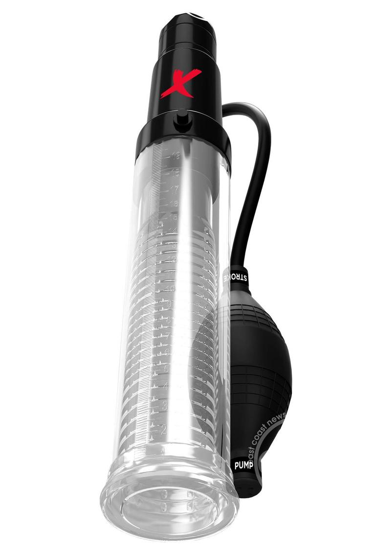 Pipedream Extreme Elite Suck-N-Pump Masturbator - Clear/Black