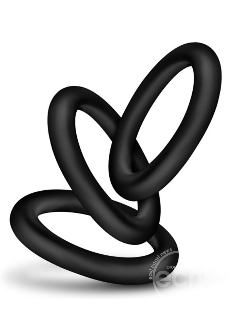 Performance VS2 Pure Premium Silicone Cock Rings - Small - Black