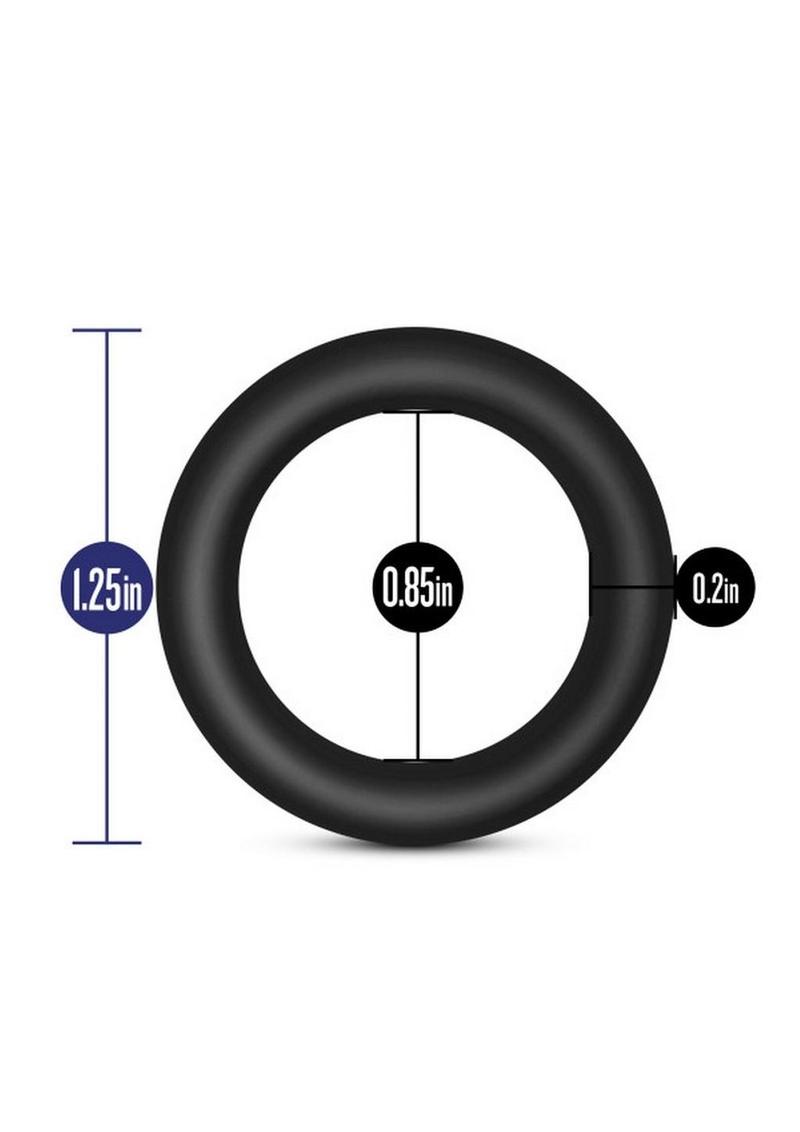 Performance VS2 Pure Premium Silicone Cock Rings - Small - Black