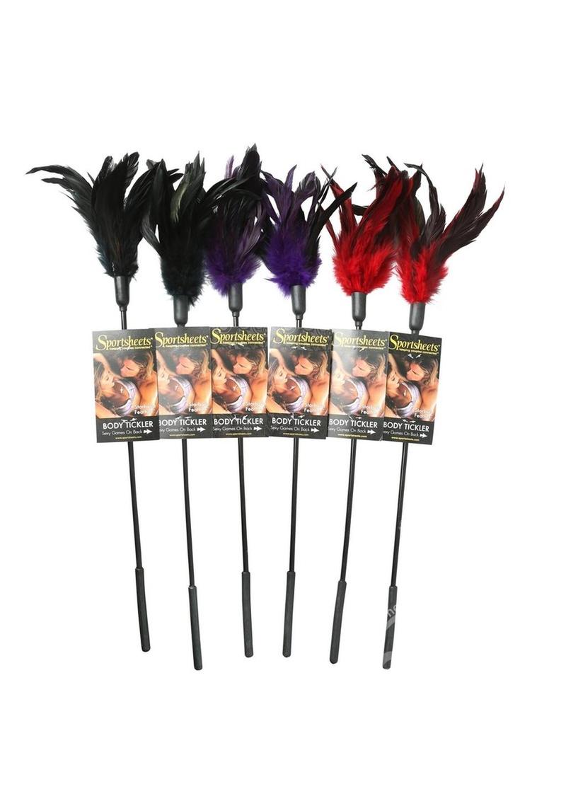 Sportsheets Starburst Feather Tickler (6 Piece) - Assorted Colors