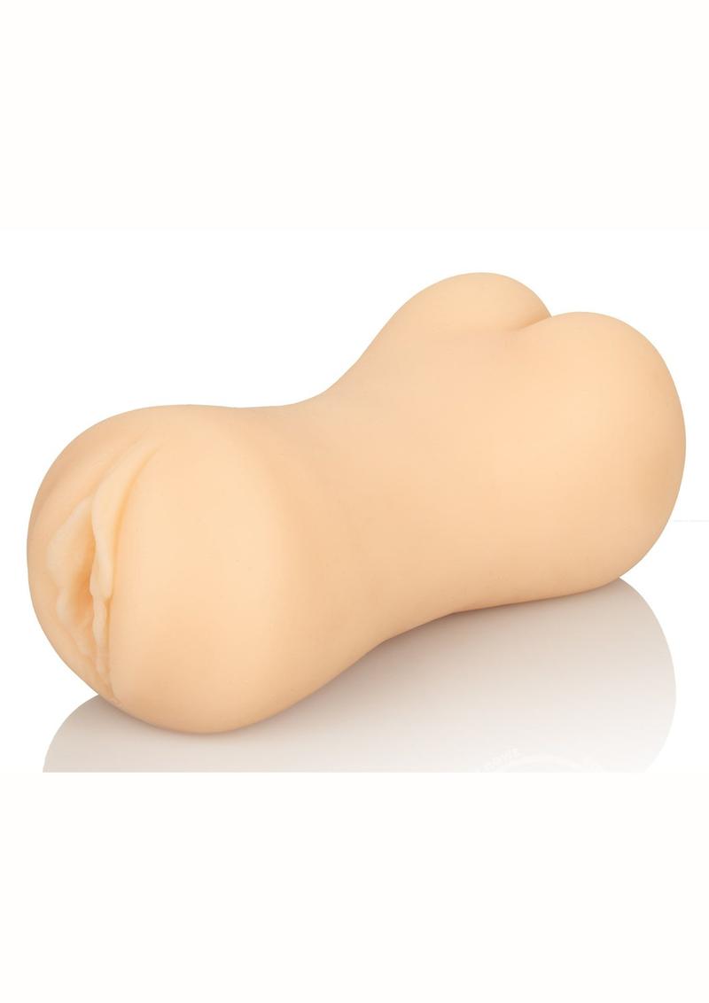 Stroke It Realistic Dual Ended Stroker - Pussy and Ass - Vanilla
