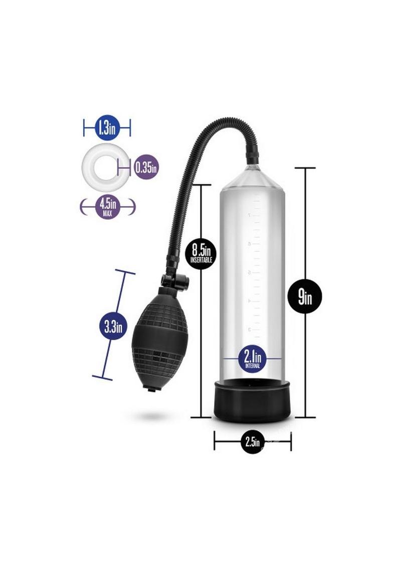Performance VX101 Male Enhancement Penis Pump 9.5in - Clear