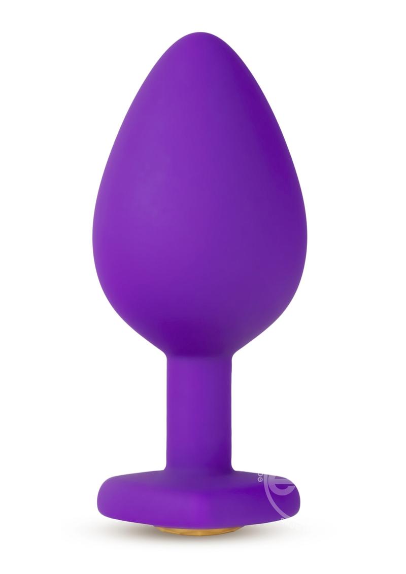 Temptasia Bling Plug Silicone Butt Plug - Medium - Purple