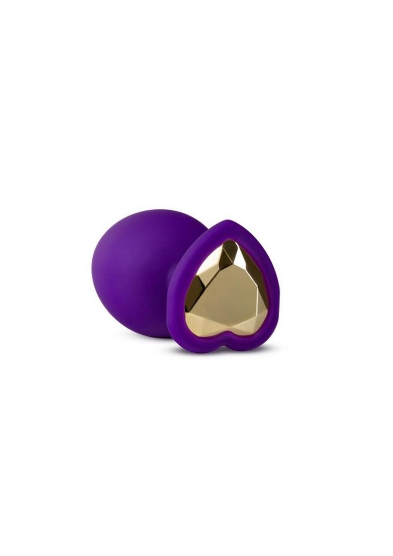 Temptasia Bling Plug Silicone Butt Plug - Medium - Purple