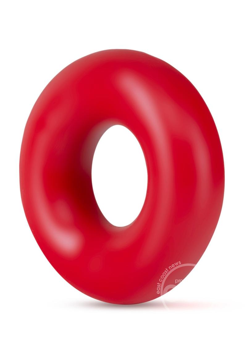 Stay Hard Donut Cock Rings Oversized (2 pack )- Red