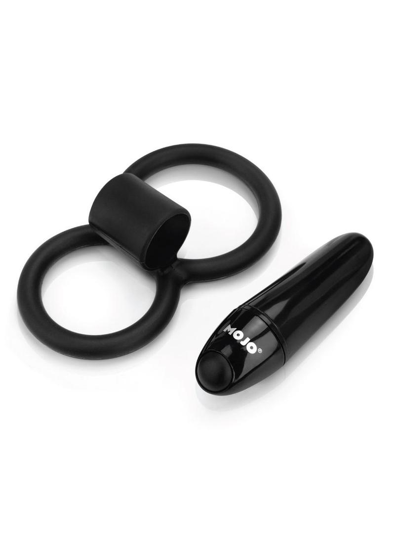 Mojo Apeiros Silicone Vibrating Cock/Ball Ring - Black