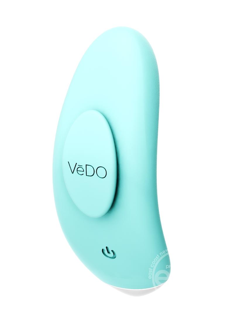 VeDO Niki Rechargeable Silicone Panty Vibe - Tease Me Turquoise