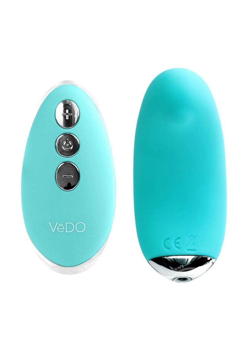 VeDO Niki Rechargeable Silicone Panty Vibe - Tease Me Turquoise