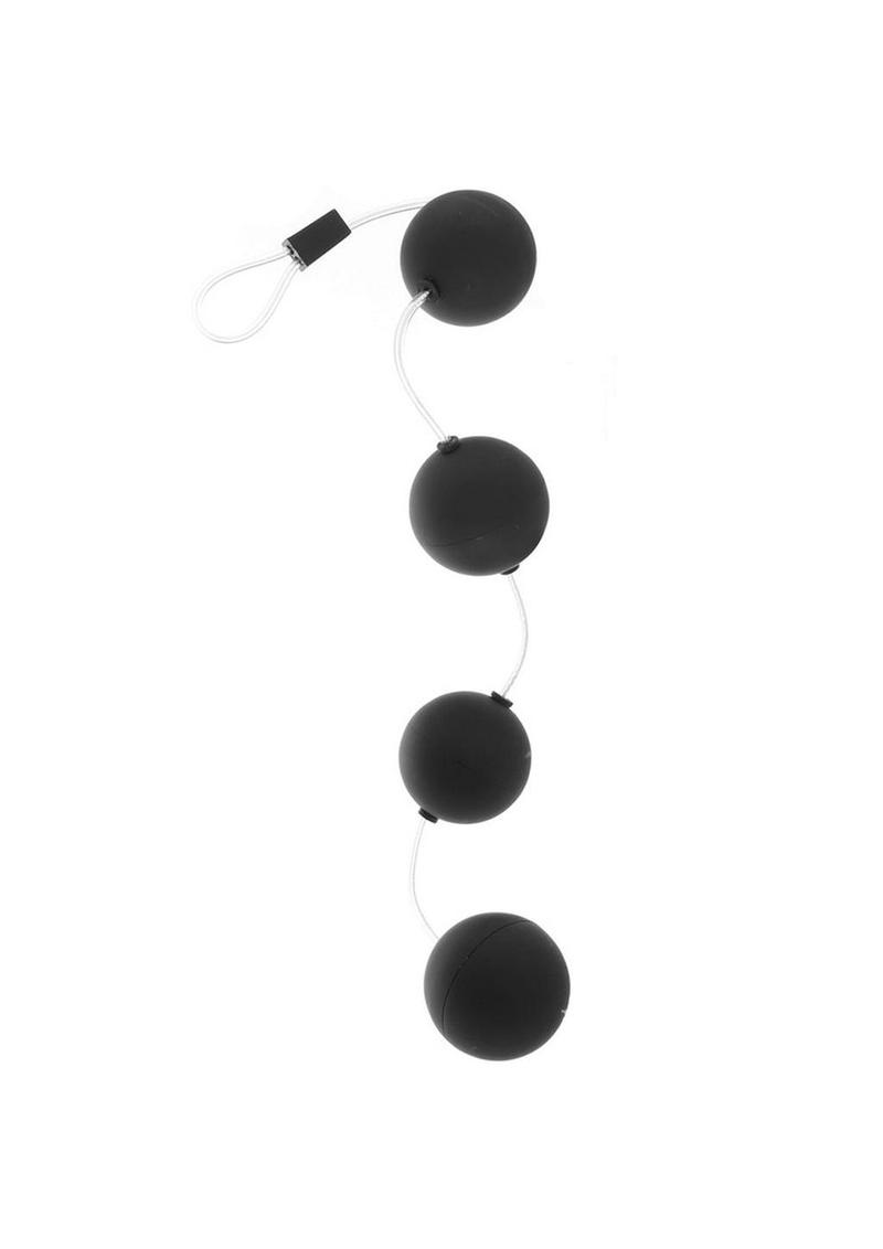 Anal Adventures Pleasure Balls - Black