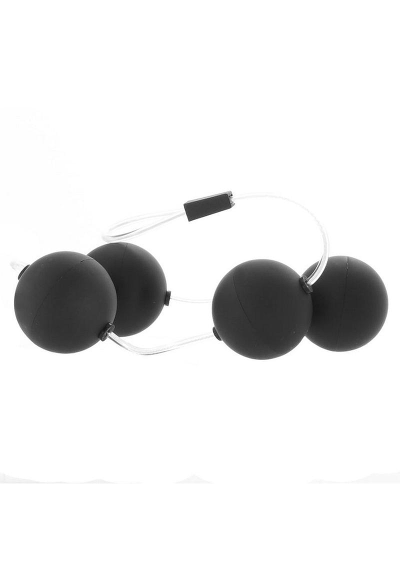 Anal Adventures Pleasure Balls - Black