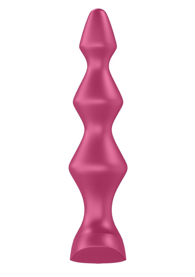 Satisfyer Lolli-Plug 1 Silicone Beaded Anal Plug - Fuchsia