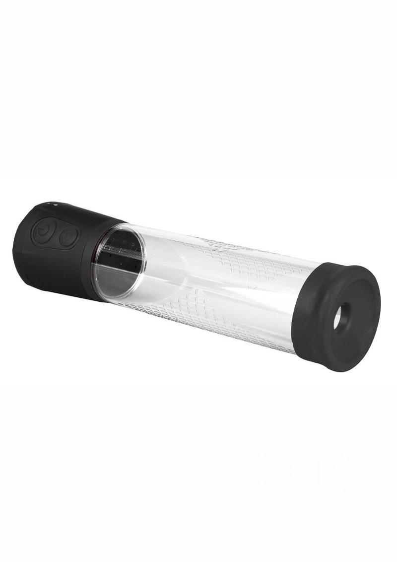 PowerBullet Got Big Dick Automatic Penis Pump - Black/Clear