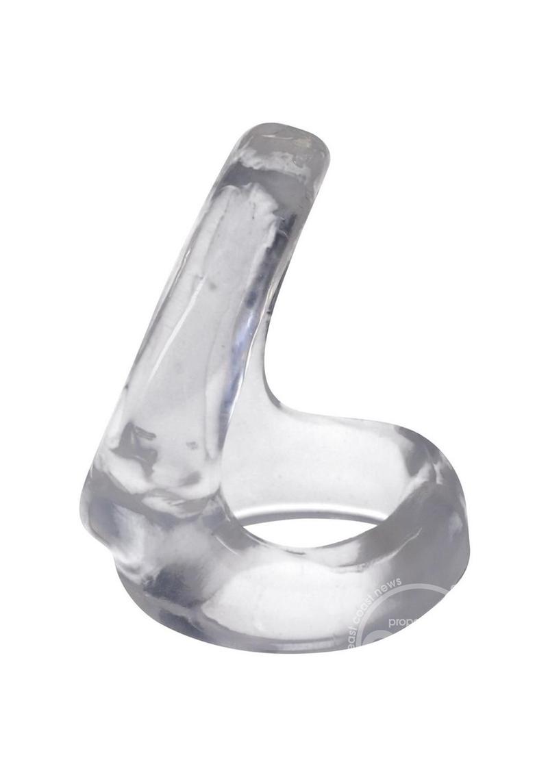 Rock Solid The Hoist Dual Cock Ring - Clear