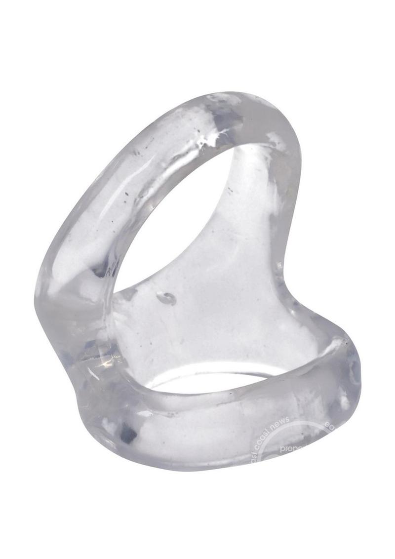 Rock Solid The Hoist Dual Cock Ring - Clear