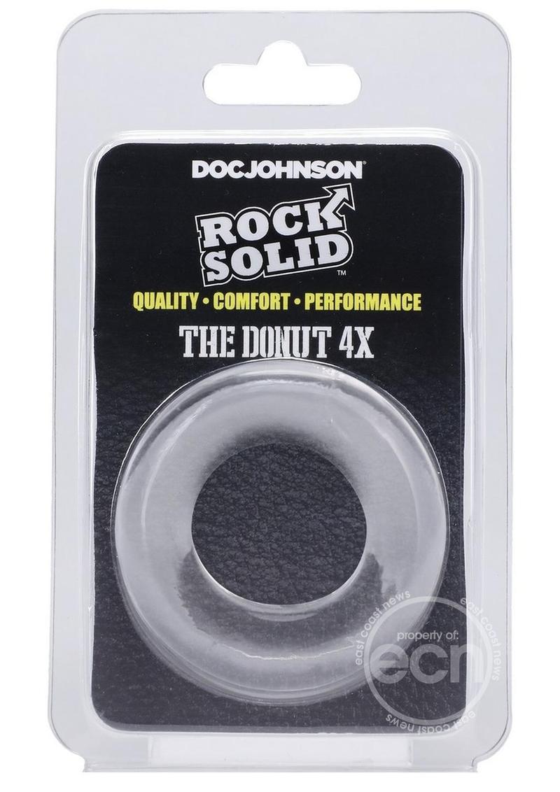 Rock Solid The Donut 4X Cock Ring - Clear