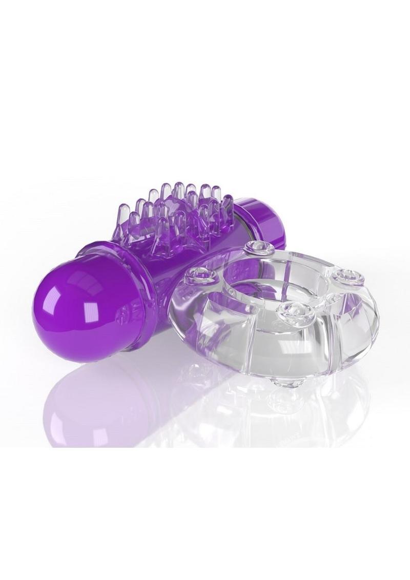 Screaming O 4T O Wow Vibrating Ring - Grape
