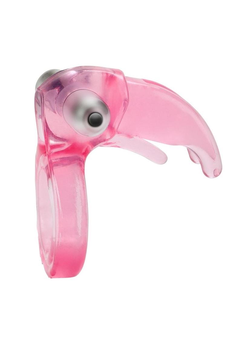 Triple Clit Flicker Cock Ring Red