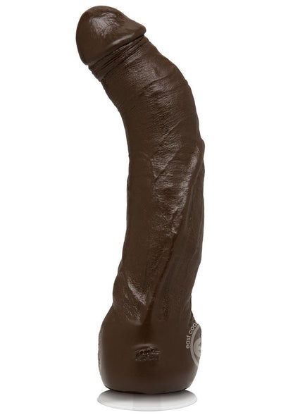 Signature Cocks Black Thunder Dildo 12in - Chocolate