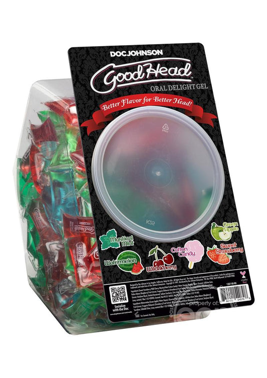 GoodHead Oral Delight Gel Lubricant Fishbowl (216 per bowl)