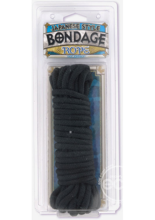 Doc Johnson Japanese Style Bondage Rope 32 Feet - Black