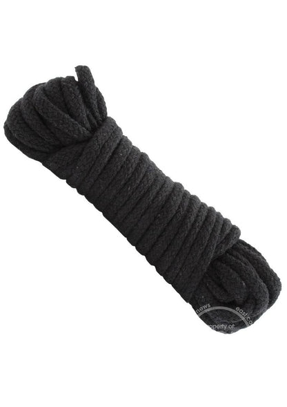 Doc Johnson Japanese Style Bondage Rope 32 Feet - Black