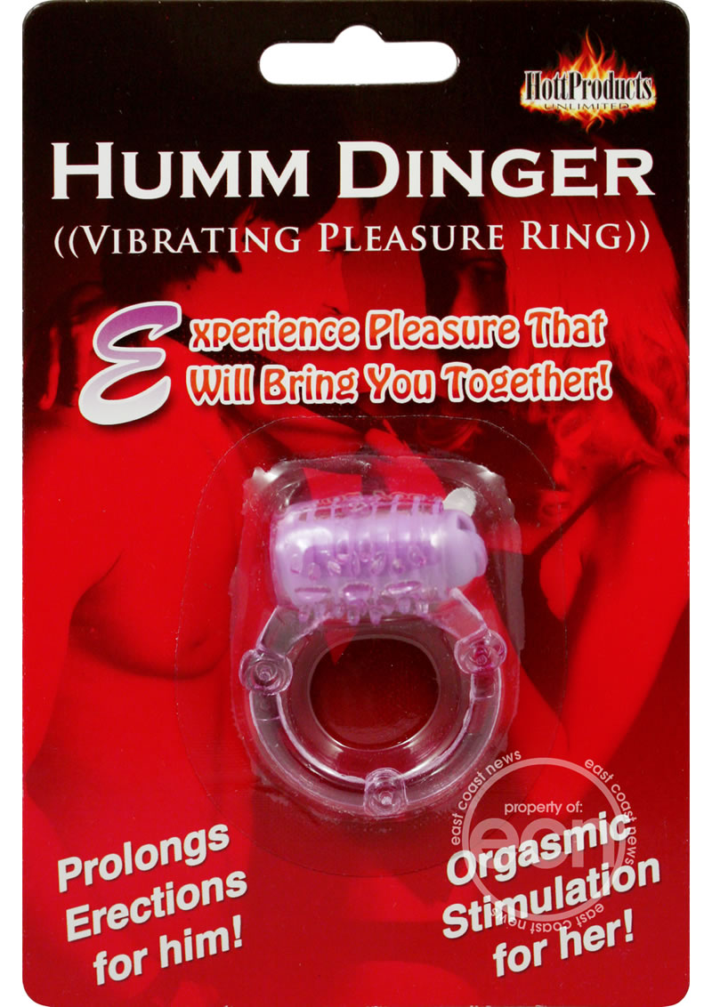 Humm Dinger Vibrating Cockring - Purple