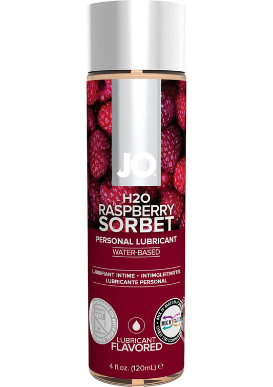 JO H2O Water Based Flavored Lubricant Raspberry Sorbet 4oz