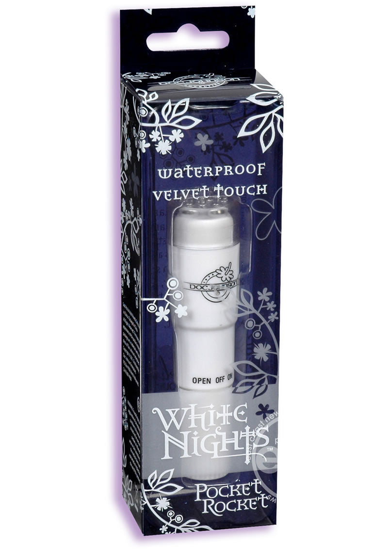 White Nights Velvet Touch Pocket Rocket Waterproof White