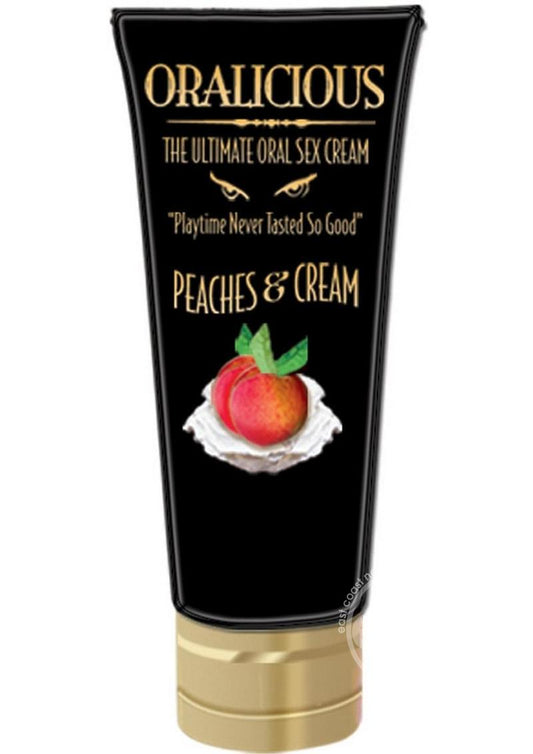 Oralicious Ultimate Oral Sex Cream 2oz - Peaches and Cream