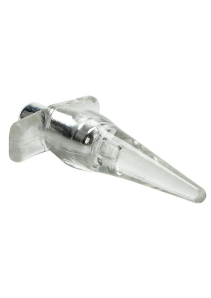 Mini Vibro Tease Vibrating Butt Plug - Clear