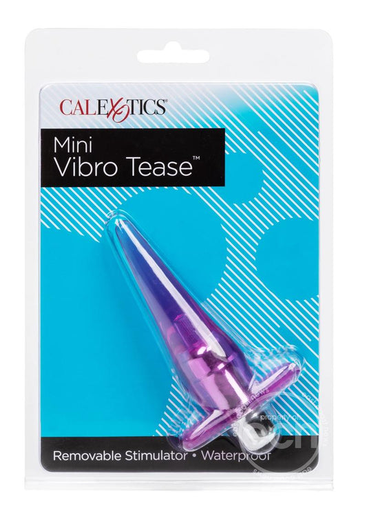 Mini Vibro Tease Vibrating Butt Plug - Pink