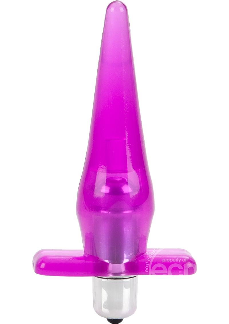 Mini Vibro Tease Vibrating Butt Plug - Pink