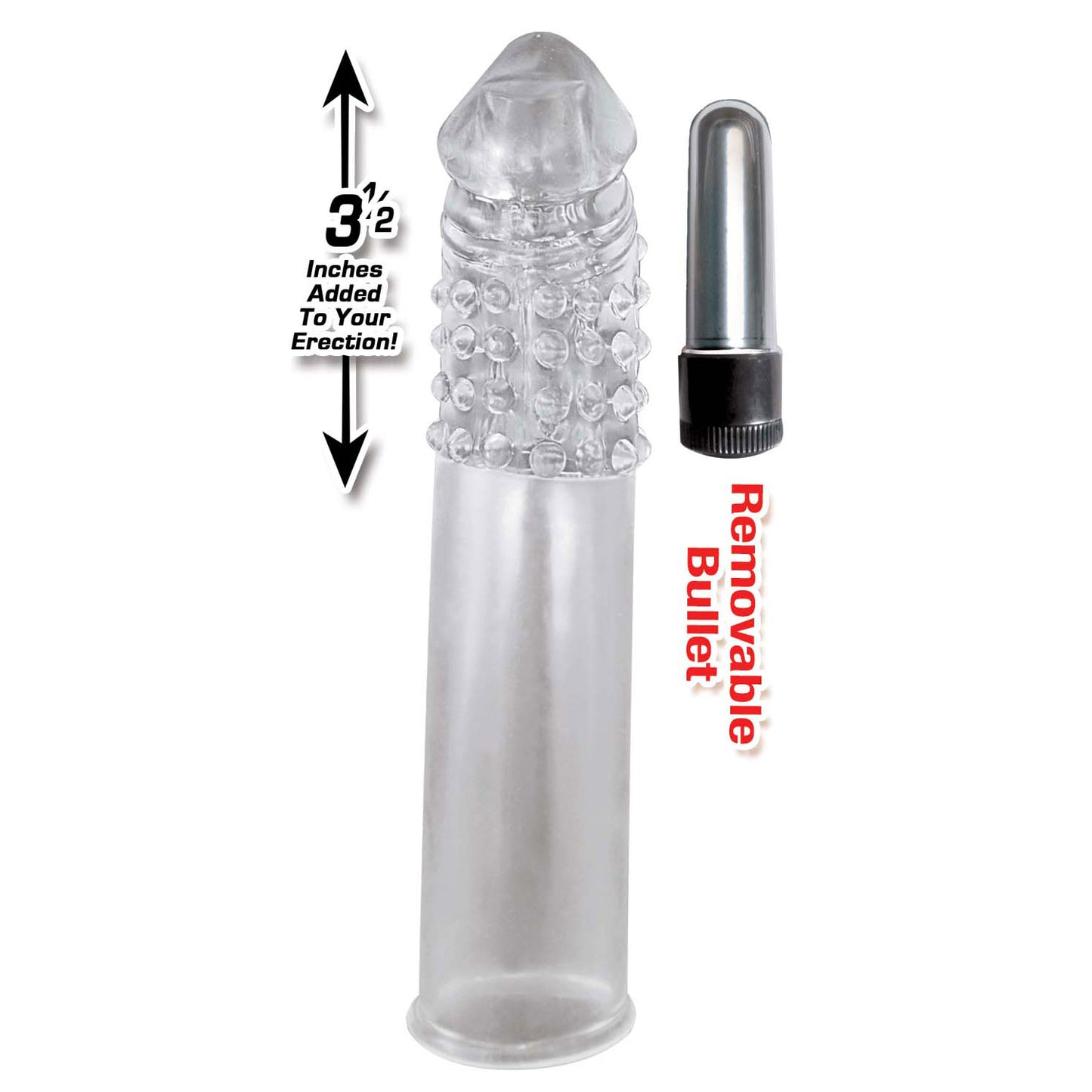 RAM VIBRATING PENIS EXTENDER – CLEAR