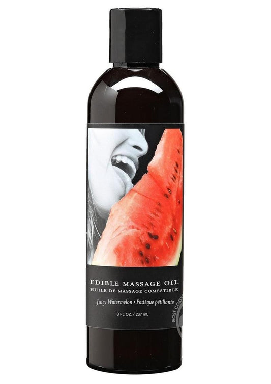 Earthly Body Hemp Seed Edible Massage Oil Juicy Watermelon 8oz