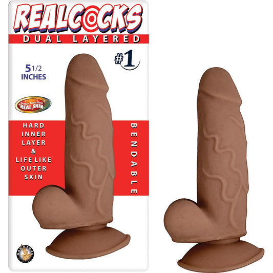 REALCOCKS DUAL LAYERED #1-BROWN