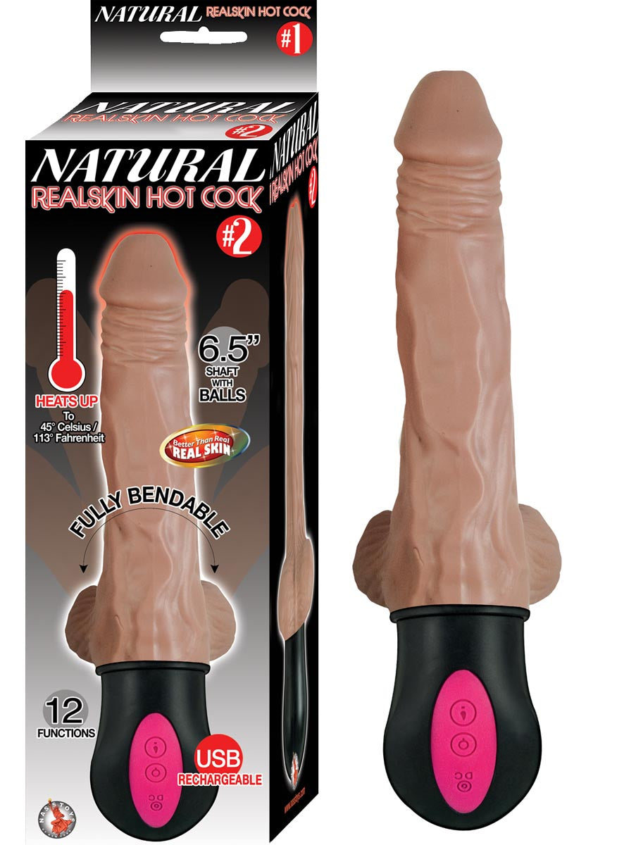 NATURAL REALSKIN HOT COCK #2-BROWN