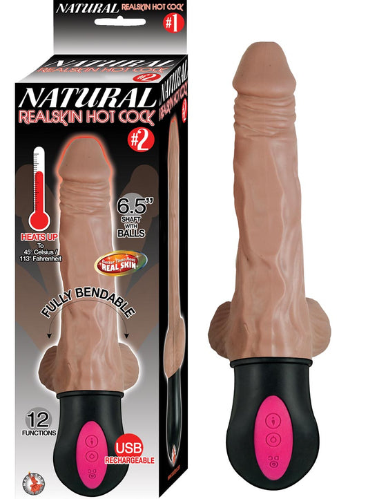 NATURAL REALSKIN HOT COCK #2-BROWN