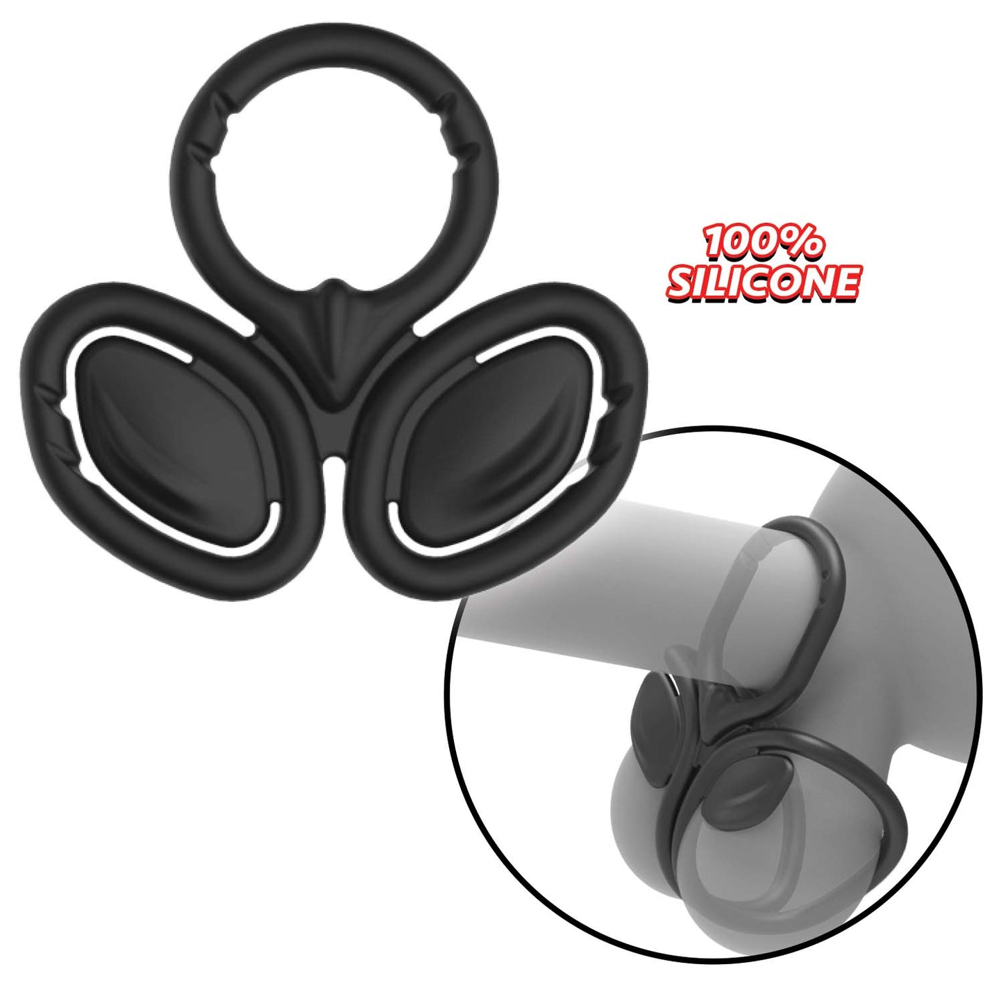 MY COCKRING THE TRIAD-COCKRING & BALL CINCH-BLACK