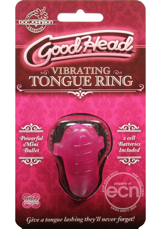 GoodHead Vibrating Tongue Ring - Pink