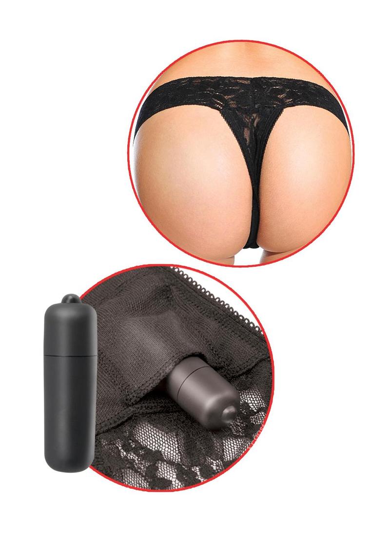 Fetish Fantasy Hanky Spank Me Panty Vibe - Plus Size - Black