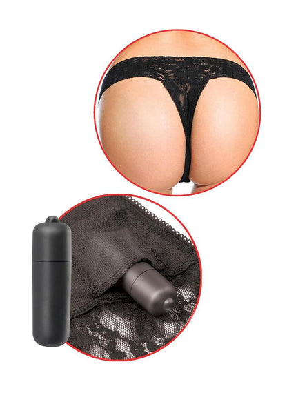 Fetish Fantasy Hanky Spank Me Panty Vibe - Plus Size - Black