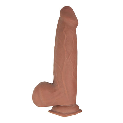 REALCOCKS DUAL LAYERED UNCUT SLIDERS 9.25″ THICK SHAFT-BROWN