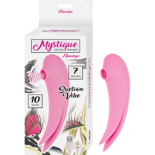 MYSTIQUE VIBRATING MASSAGERS SUCTION VIBE-PINK