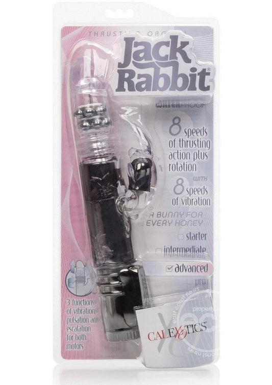 Jack Rabbit Thrusting Orgasm Beaded Rabbit Vibrator - Black