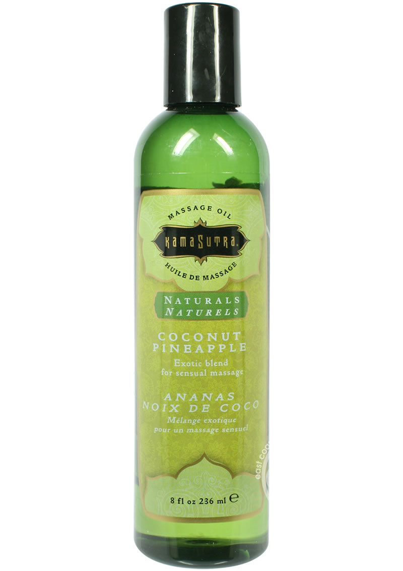 Kama Sutra Naturals Massage Oil Coconut Pineapple 8oz